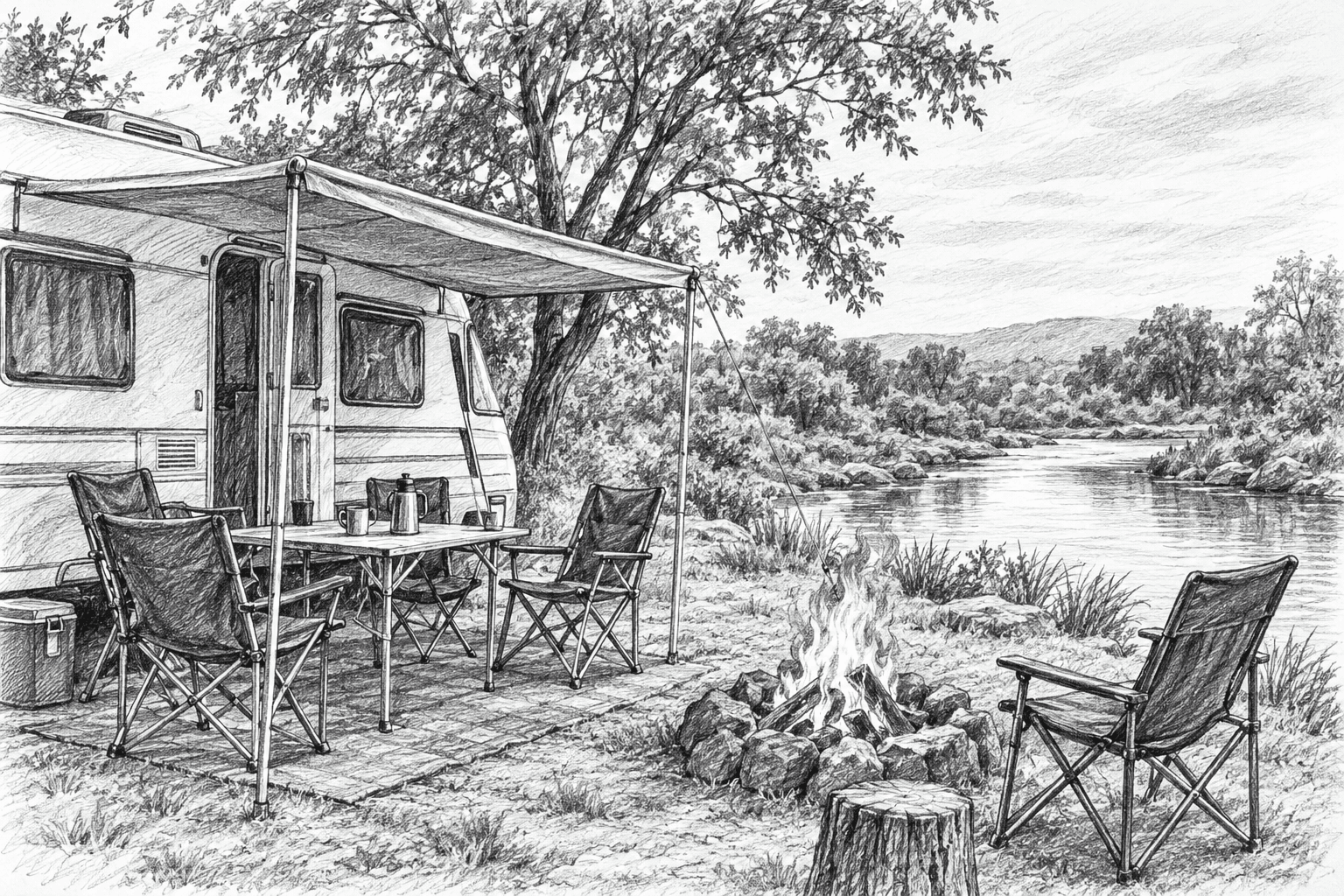 Caravan and camping at Uitvlugt Resort